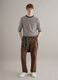 Multicoloured striped pure cotton sweater regular fit_1