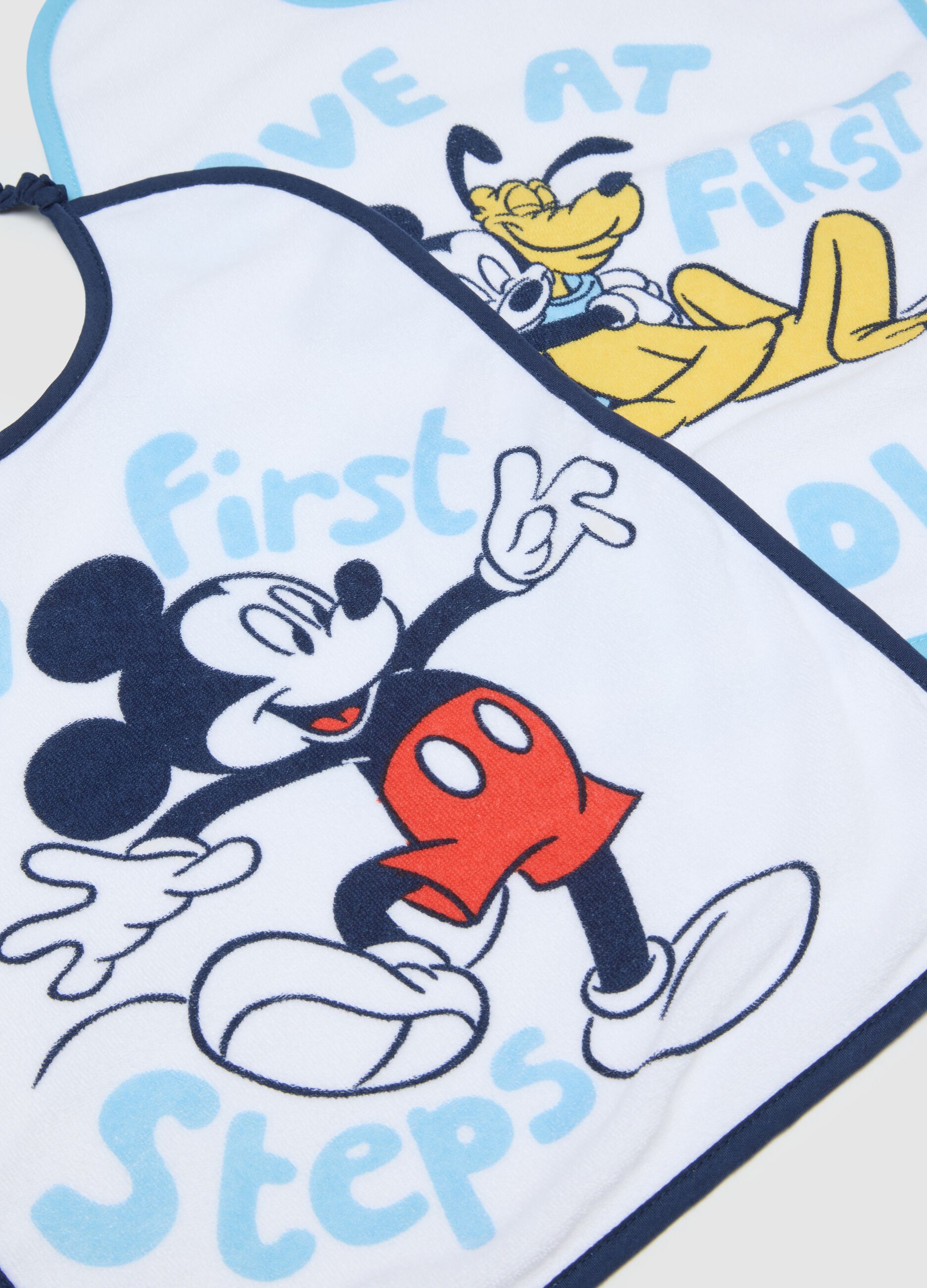White Cotton Blend Bib Twin-Pack for Babies