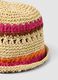 Multicolour paper and cotton blend bucket hat_2