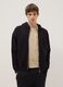 Black oversized cotton blend hoodie_1