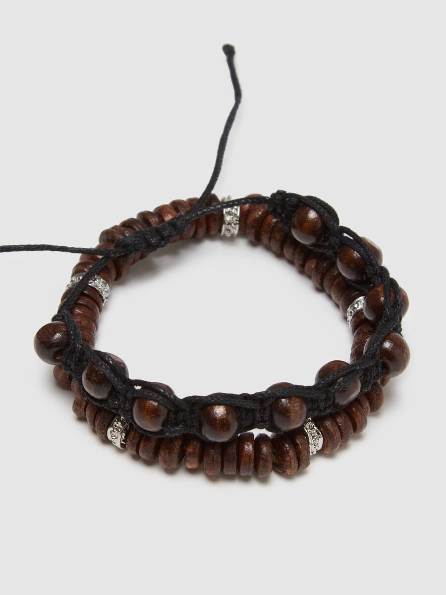 Multicolour Wooden Bracelets Twin Pack_1