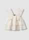 Girls' white regular fit top with ruffles_3