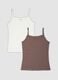 2-pack of brown and white stretch organic cotton vests_4