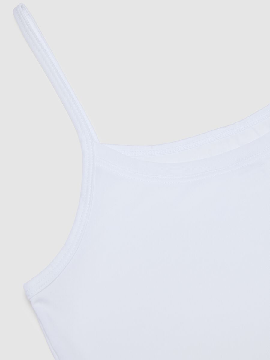 White regular fit tank top_5