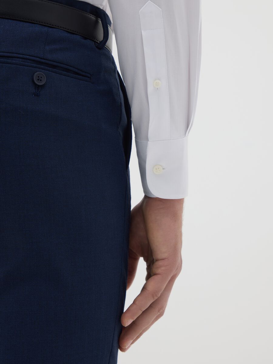 Slim button-down shirt in cotton_2