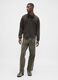 Brown long-sleeve cotton polo_2