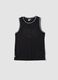 Black regular-fit boys&rsquo; vest with contrast trims, oversized style_3