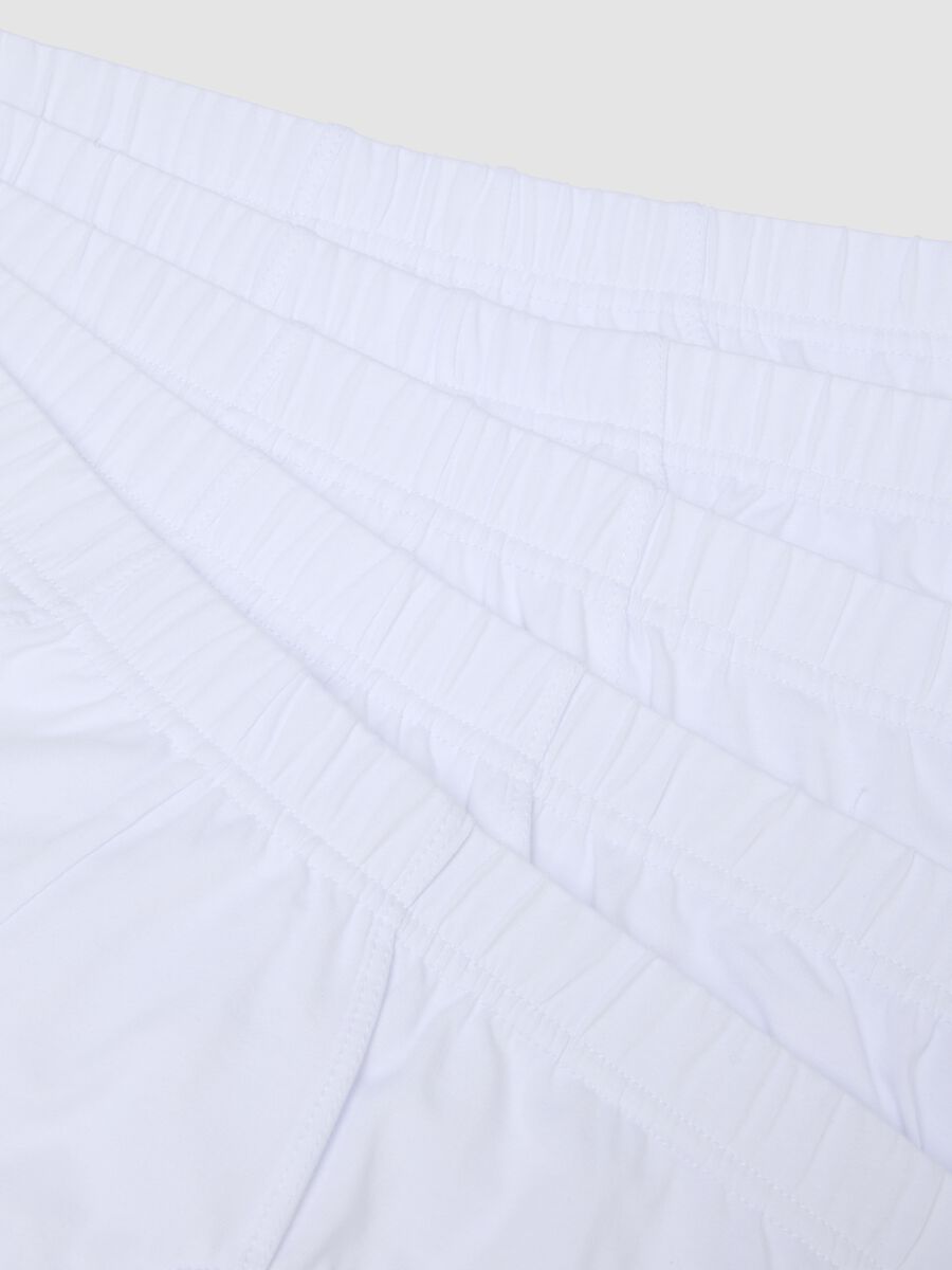 Pack of five white organic cotton briefs_5