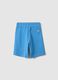 Boys' Regular Fit Sky Blue Pure Cotton Shorts_1
