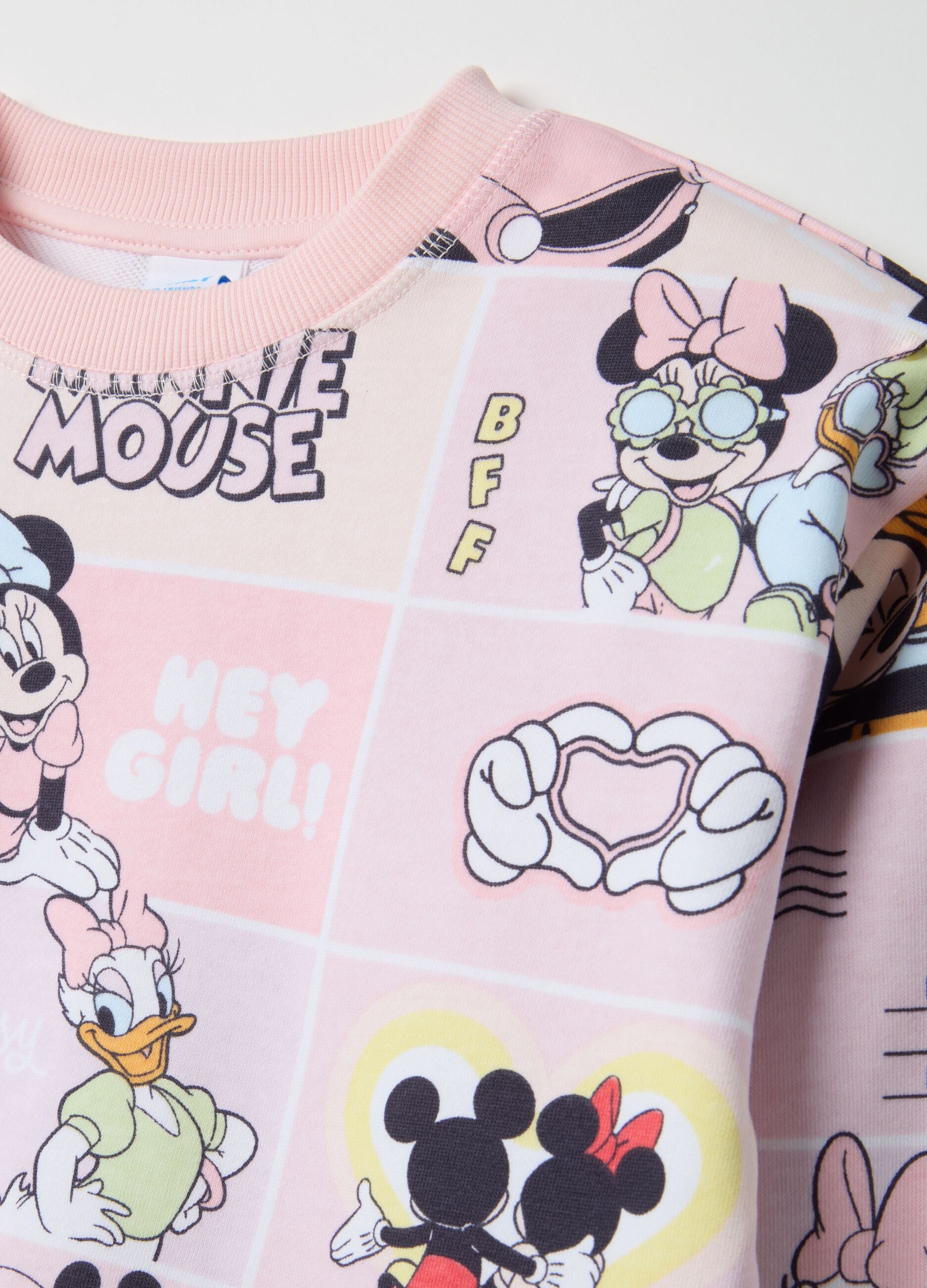 Multicolour cotton-blend jogging set with Minnie Mouse, regular fit