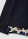 Regular fit blue stretch cotton crewneck sweatshirt with detail_5