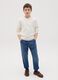 Denim joggers with drawstring_0