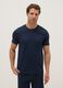 Short pyjamas in pure blue cotton, regular fit_1