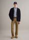 Blue pure cotton cardigan regular fit with full zip_1