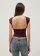 Purple stretch-fabric top_3