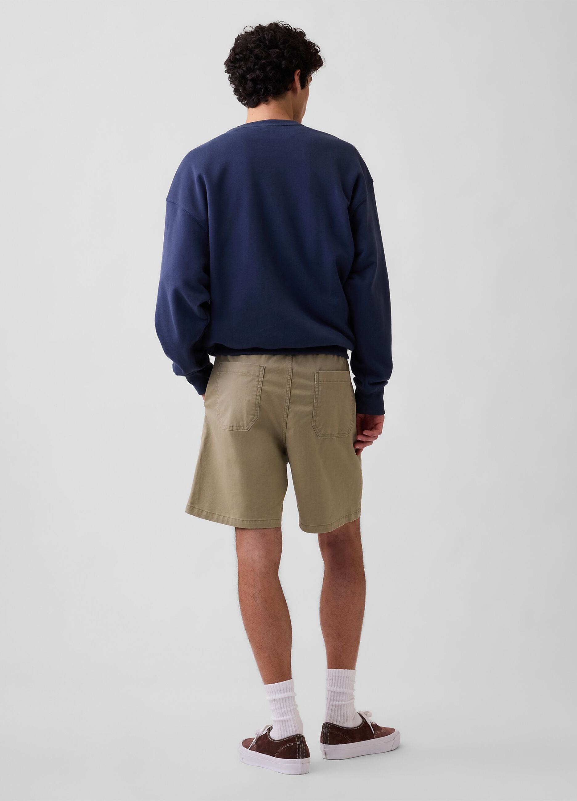 Stretch cotton shorts