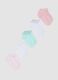 Girls&rsquo; multicolour stretch cotton-blend socks multipack_0