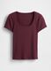 Stretch Purple T-shirt with Short Sleeves_3