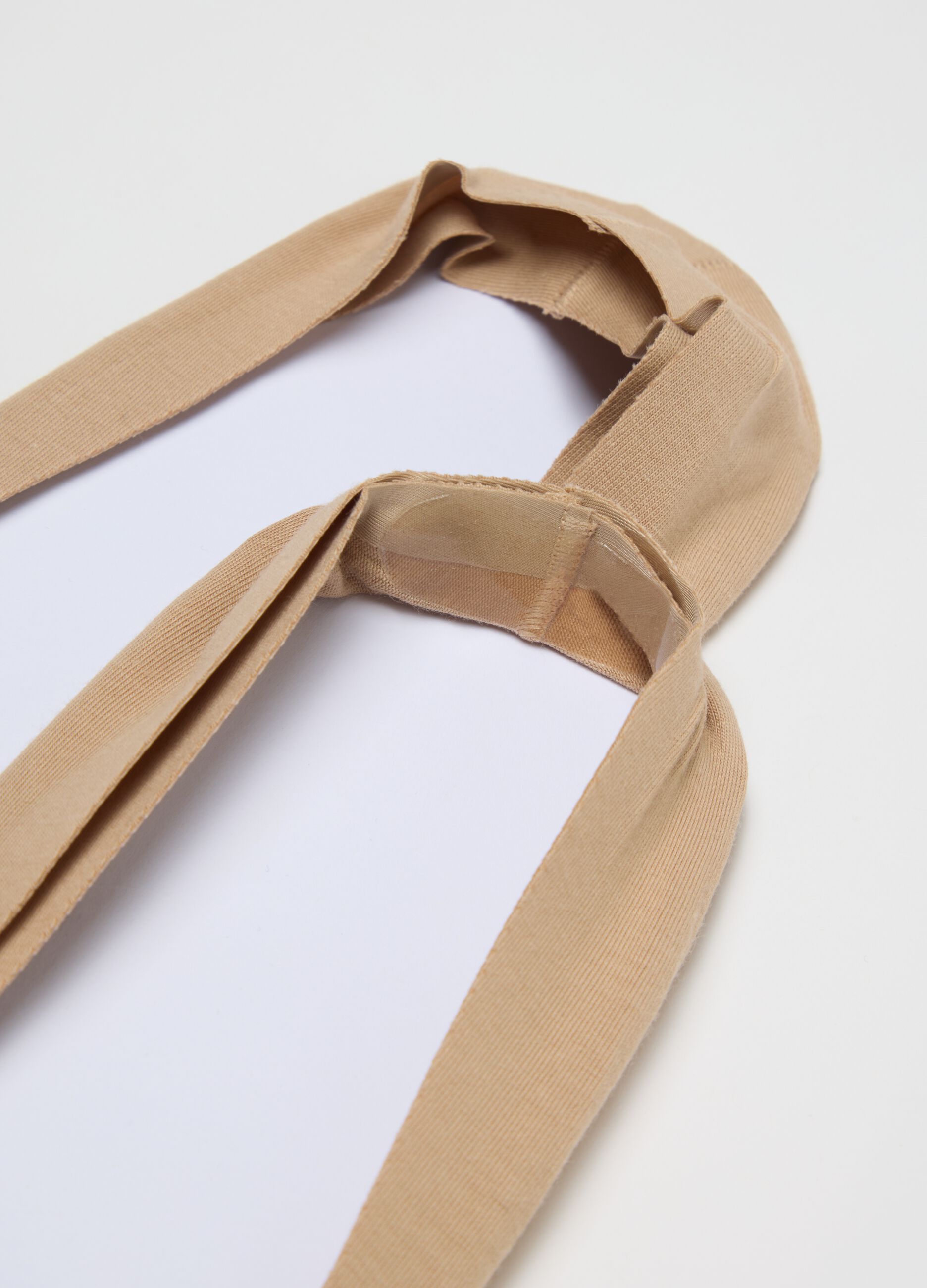 2-pack beige invisible socks in stretchy cotton blend