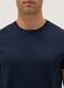 Regular Fit Round Neck Blue Pure Cotton T-shirt_1