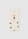 Baby beige cotton bodysuits twin pack with prints_3