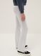 Grey cotton stretch flare fit leggings for girls_2