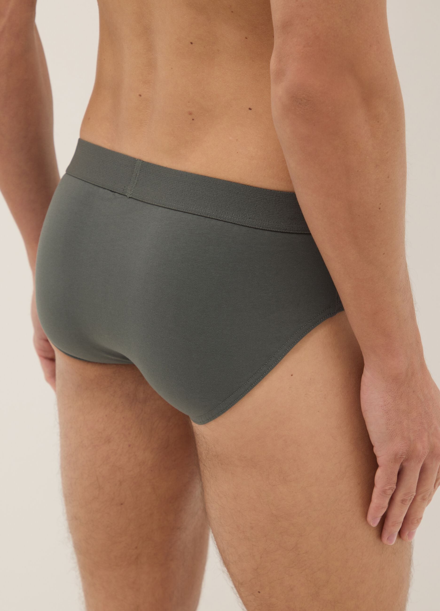 Multipack of regular fit multicolour stretch cotton briefs