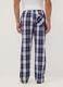 Men&rsquo;s blue organic cotton checked pyjama trousers_2