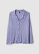 Purple pure viscose pyjamas with V-neck and prints, regular fit_4