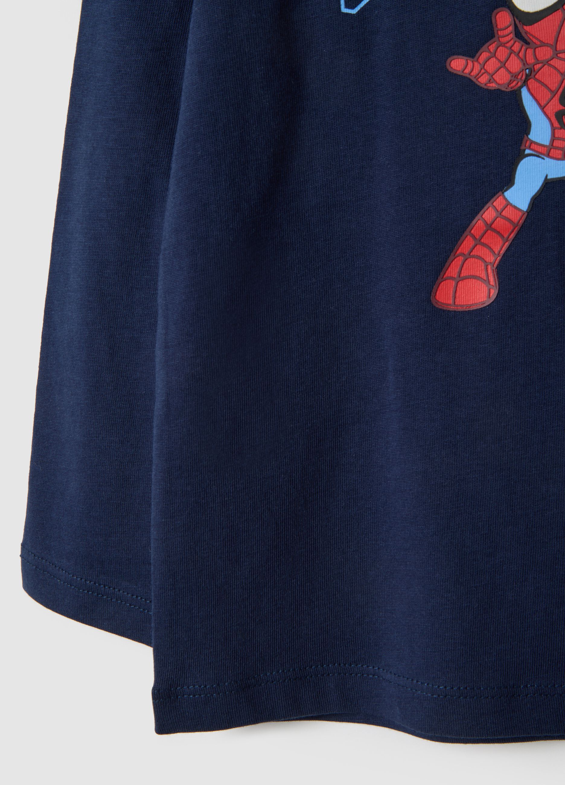Spider-Man Boys' Blue Pure Cotton T-Shirt