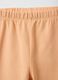Beige stretch cotton leggings for girls - slim fit_2