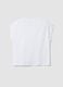 White pure cotton short-sleeve T-shirt, regular fit_5