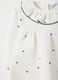 White cotton blend baby girl romper regular fit with frilled collar_2