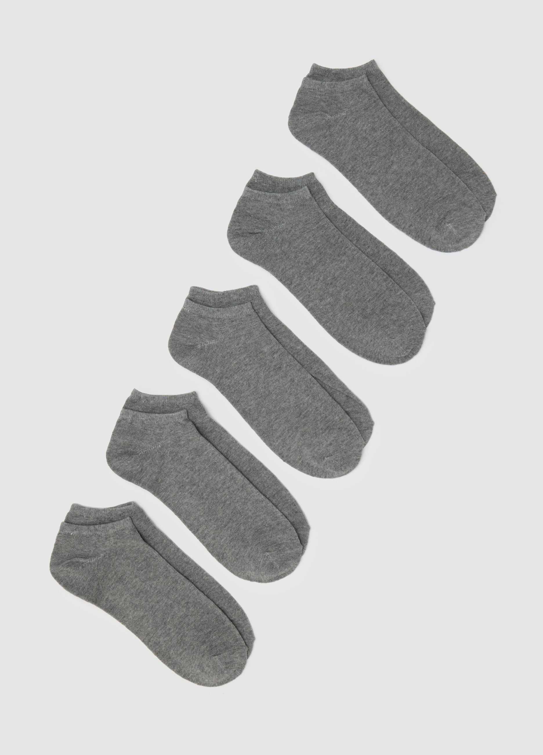 Men's Grey Cotton Blend Sock Multipack