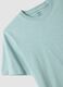 Short sleeve pure cotton azure regular fit T-shirt_5
