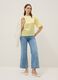 Maglia a maniche lunghe gialla regular fit con chiusura a goccia_1