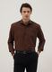 Pure cotton brown shirt regular fit easy iron_0