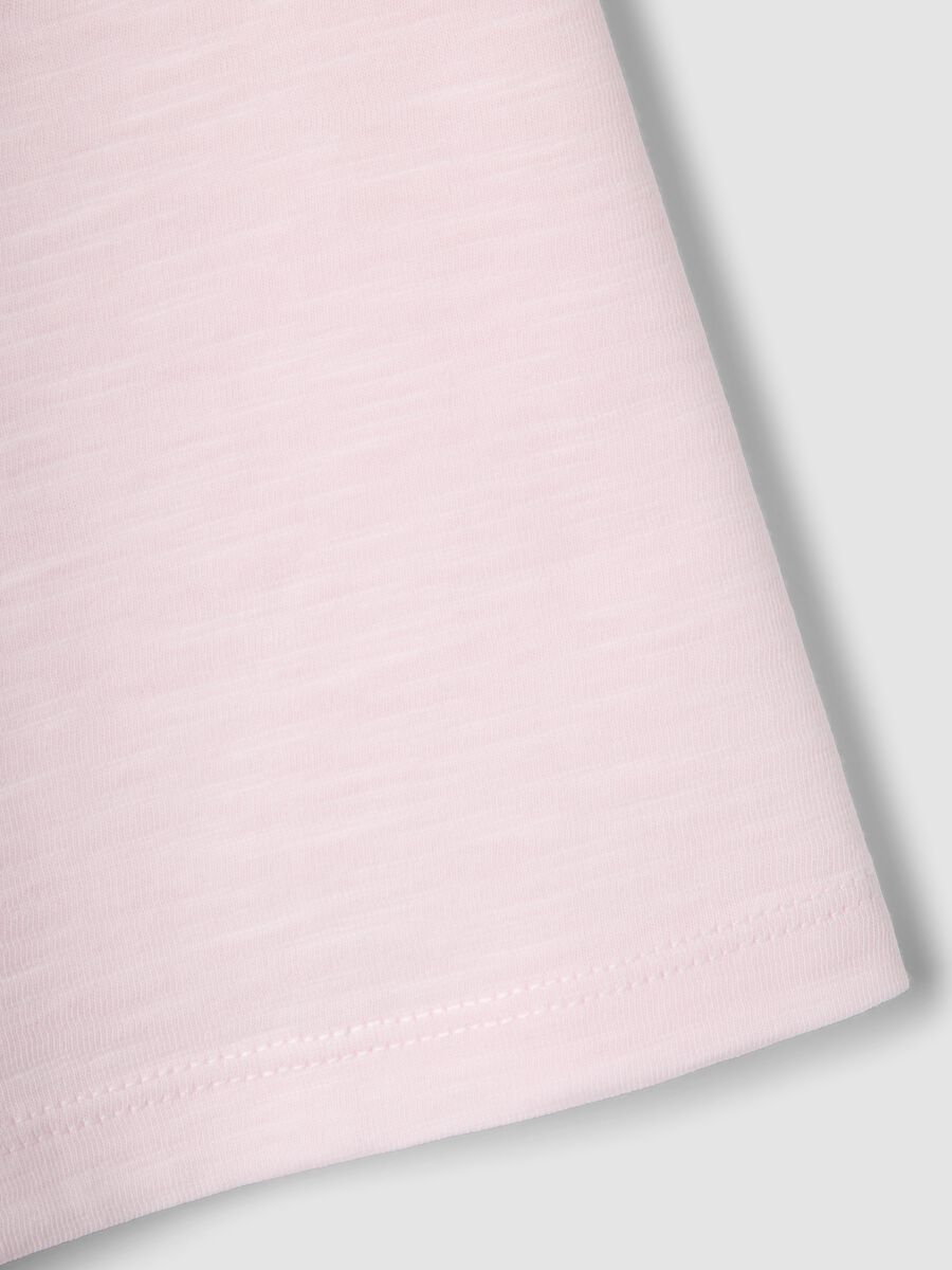 Pink pure-cotton short-sleeve T-shirt with chest pocket_3