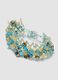Multicoloured stone and bead bracelet_0