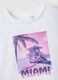 Girls' white pure cotton t-shirt regular fit with print_2