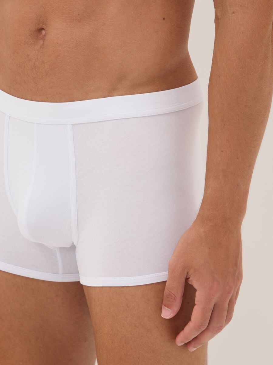 Tripack di boxer bianchi in cotone extrafine elasticizzato_3