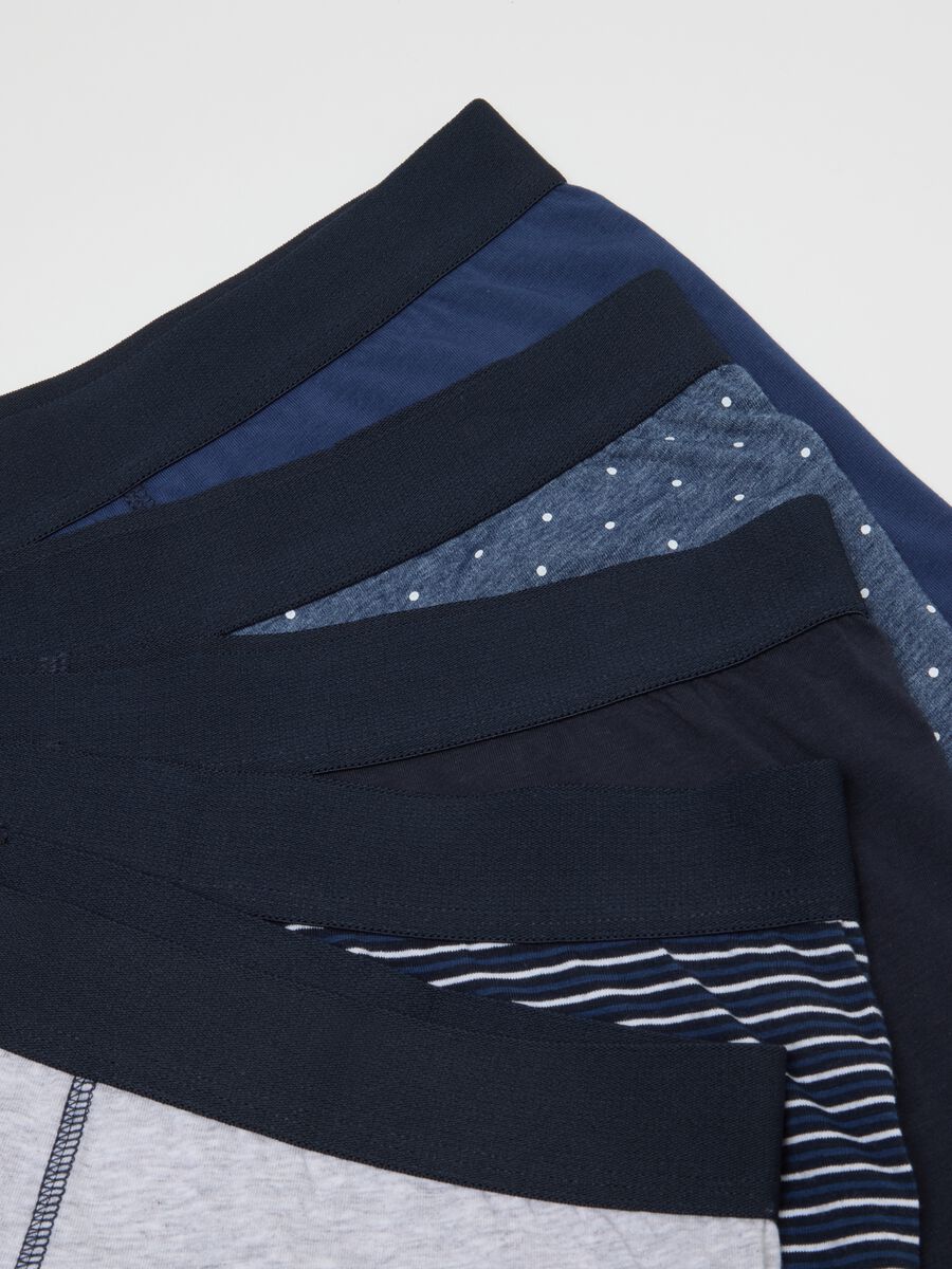 Multipack boxer in cotone organico elasticizzato multicolor regular fit_5