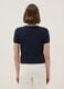 Regular fit blue cotton cardigan with buttons_2