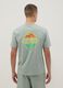 Green short-sleeve pure cotton T-shirt_2