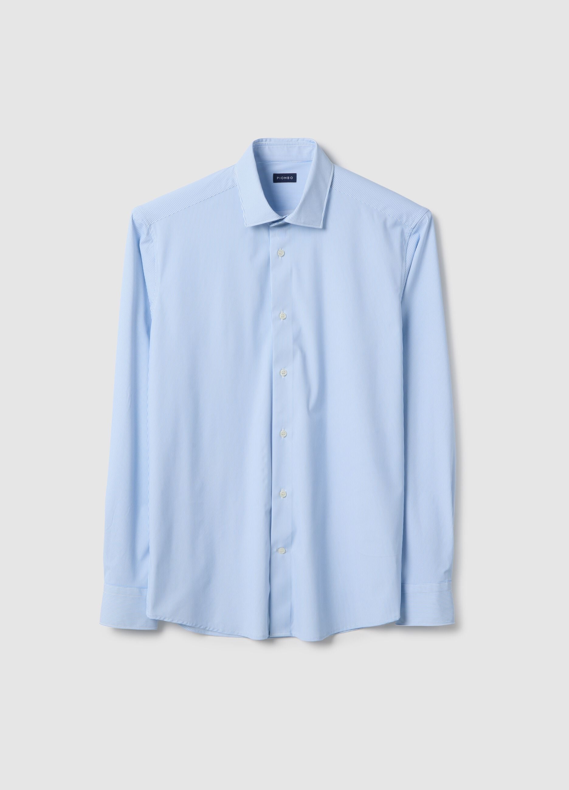 Slim Fit Multicolor Striped Long Sleeve Shirt