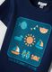 Blue pure cotton boys&rsquo; regular-fit T-shirt with nautical print_3