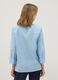 Light blue pure cotton shirt regular fit with three-quarter sleeves_2