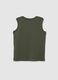 Children's Green Regular Fit Cotton Vest_1