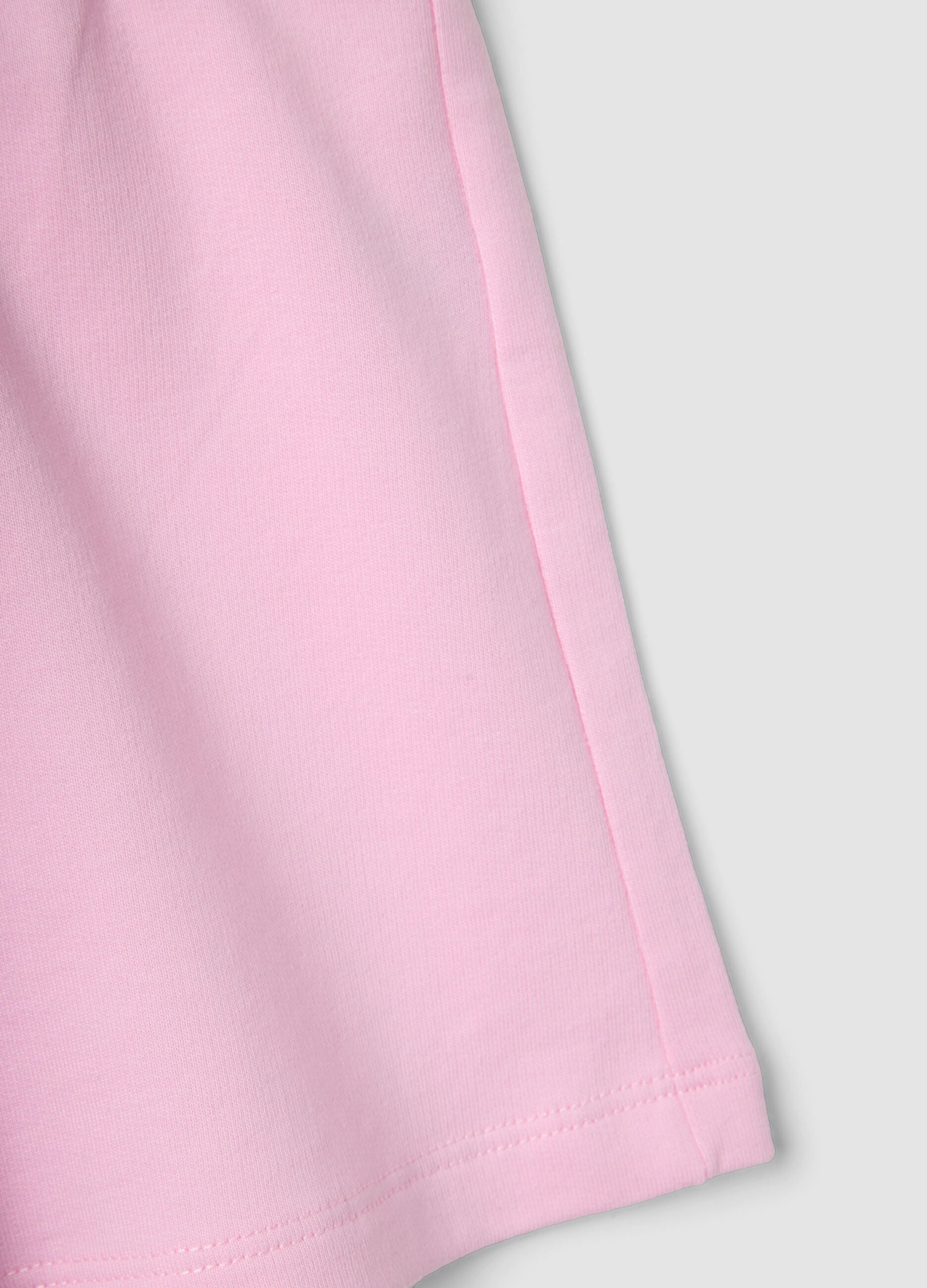 Girls&rsquo; pink pure cotton regular-fit shorts