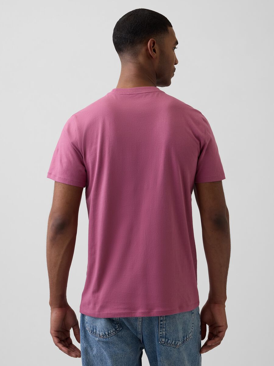Short-sleeve pure cotton logo T-shirt_1